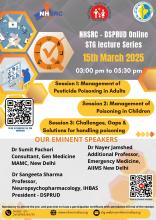 STG Lecture Series- Management of Pesticide Poisoning in Children and Adults date- 15th March, 2025