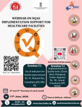 NQAS Implementation Webinar Series: Use of indicators for Quality improvement and Implementation of Quality tools. (Check sheet, Histogram, Scatter diagram